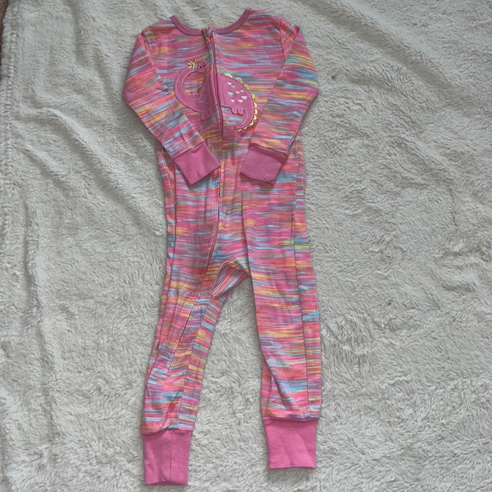 kid headquarters colourful Dino footie/ sleeper 2T